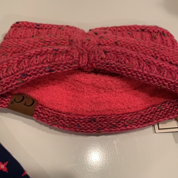 C.C Ponytail Headband Pink & Karma Crew Socks NWT - Picture 3 of 6